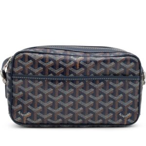 Goyard Navy Blue Chevroches Calfskin Cap-Vert PM Bag  Details: