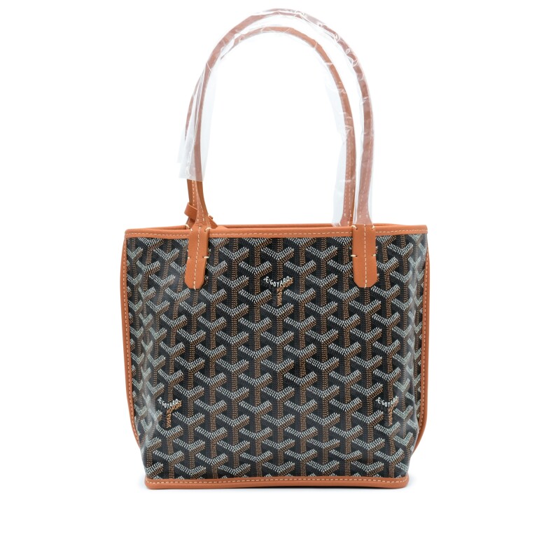 Goyard Black Taba Chevroches Calf Anjou Mini Bag - Görsel 2