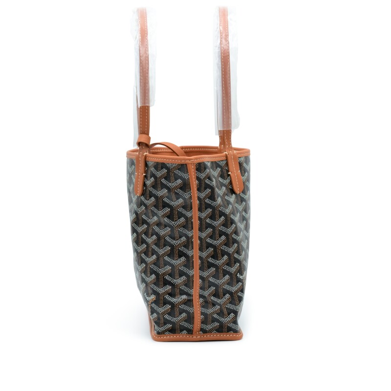 Goyard Black Taba Chevroches Calf Anjou Mini Bag - Görsel 3