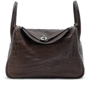 Hermès Lindy 30 – Chocolat Matte Niloticus Crocodile