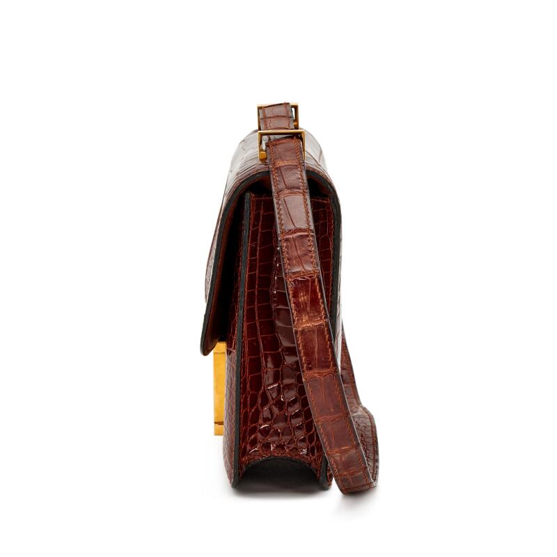 Hermès Constance 24 – Vintage Miel Shiny Niloticus Crocodile - Görsel 3