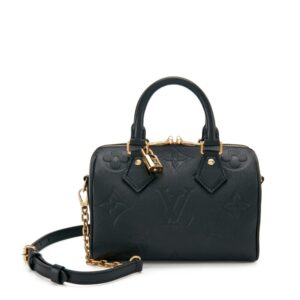 Louis Vuitton Black  Speedy 20 Gold Hardware