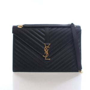 Saint Laurent Calfskin Envelope Flap Bag