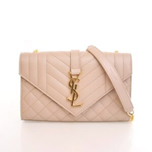 Saint Laurent Calfskin Envelope Flap Bag